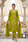 Raahi Vol 4 By Passion Tree Roman Silk Kurti With Bottom Dupatta